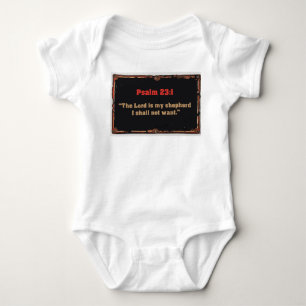 Psalm 23:1 Bibelvers Christliches Baby-Body Baby Strampler