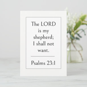 Psalm 23:1 Bibelvers, ermutigende Schrift, Einladung