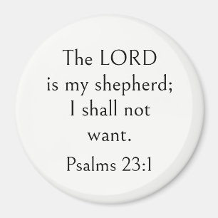 Psalm 23:1 Bibelvers, ermutigende Schrift, Magnet