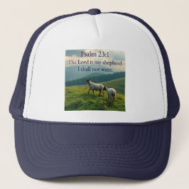 Psalm 23:1 Bible Verse Trucker Hat Truckerkappe