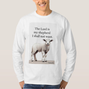 Psalm 23:1 Christian Men's Langarm-Shirt T-Shirt