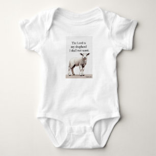 Psalm 23:1 Christliches Lamm Baby Bodysuit Strampler