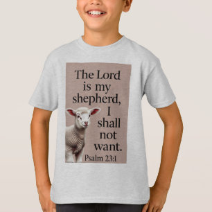 Psalm 23:1 Christliches Lamm Kinder T-Shirt