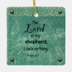 Psalm 23:1 Christliches Typografie-Design Keramikornament