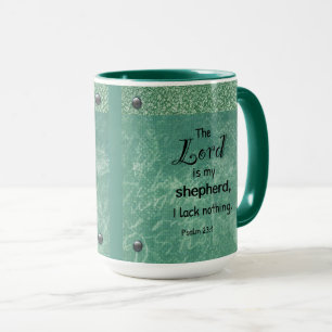 Psalm 23:1 Christliches Typografie-Design Tasse