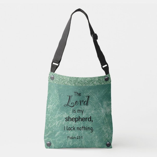 Psalm 23:1 Cross-Body-Bag Tragetaschen Mit Langen Trägern (Vorderseite)
