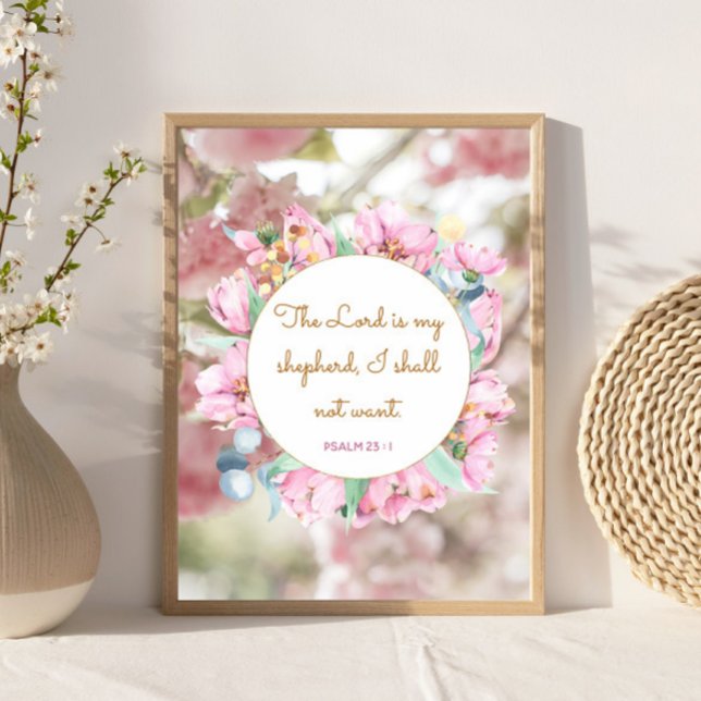 Psalm 23 : 1 - Der Herr ist mein Herr Poster (Von Creator hochgeladen)