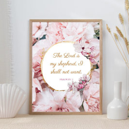 Psalm 23 : 1 - Der Herr ist mein Sheperd Poster
