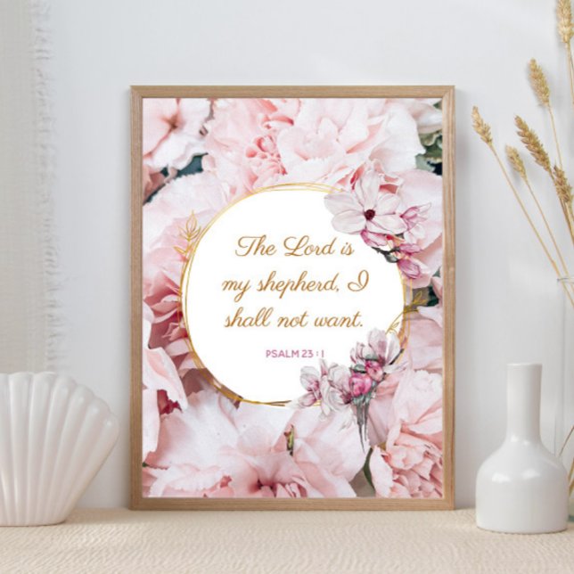 Psalm 23 : 1 - Der Herr ist mein Sheperd Poster (Von Creator hochgeladen)