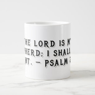 Psalm 23:1 Geschenktasse Jumbo-Tasse