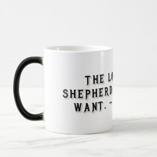 Psalm 23:1 Geschenktasse Verwandlungstasse