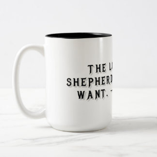 Psalm 23:1 Geschenktasse Zweifarbige Tasse