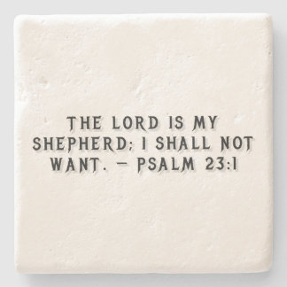 Psalm 23:1 Geschenkuntersetzer Steinuntersetzer