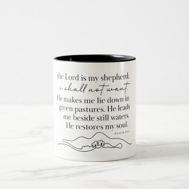 PSALM 23:1 - Kaffeetasse (Mittel)