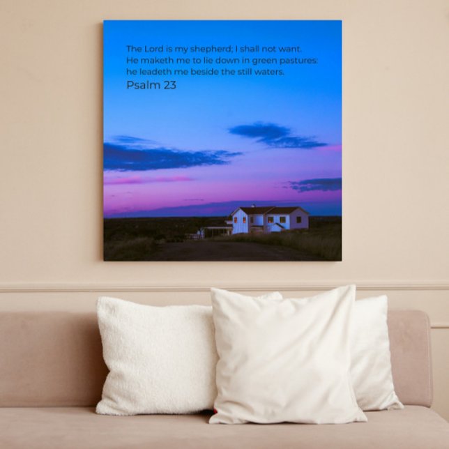 Psalm 23:1 KJV Wall Art – Scripture Poster (Von Creator hochgeladen)