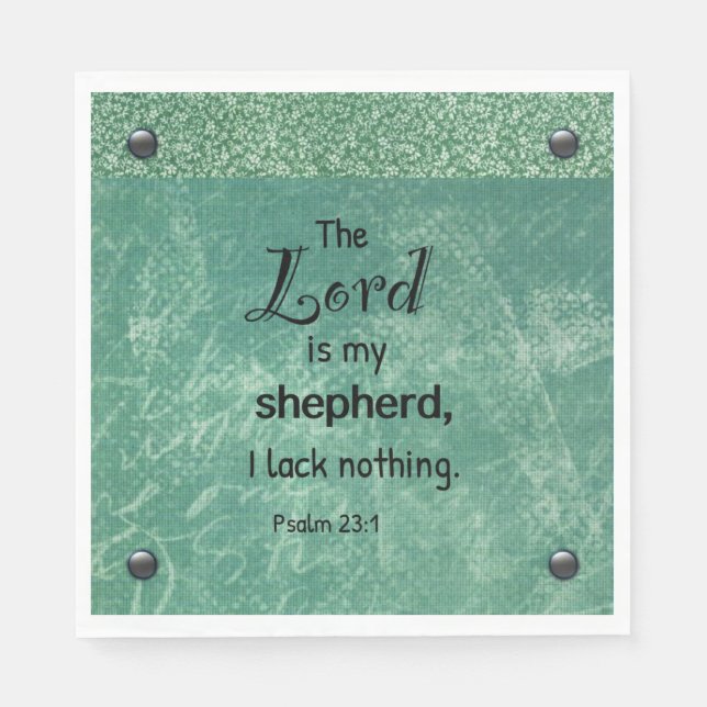 Psalm 23:1 Mittagessen Napkins - Set von 50 Jahren Serviette (Vorderseite)
