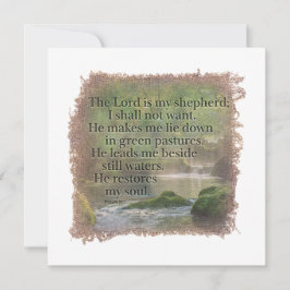 PSALM 23:1 - Personalized Notecard Mitteilungskarte