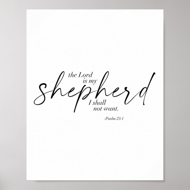 Psalm 23:1 poster (Vorne)