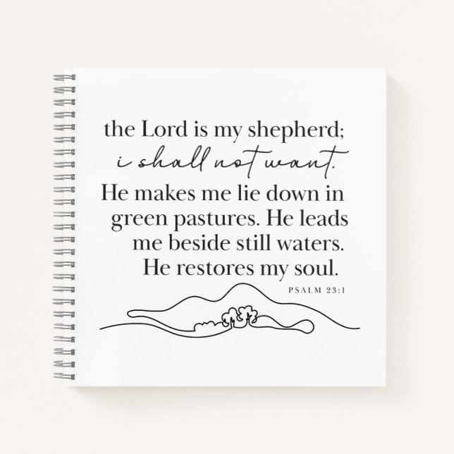 PSALM 23:1 - Tagebuch (Vorderseite)