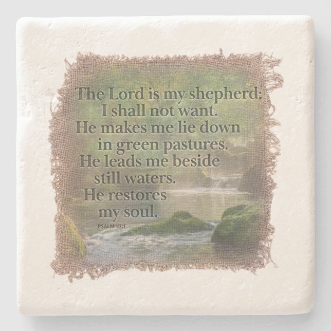 PSALM 23:1- Untersetzer (Vorderseite)
