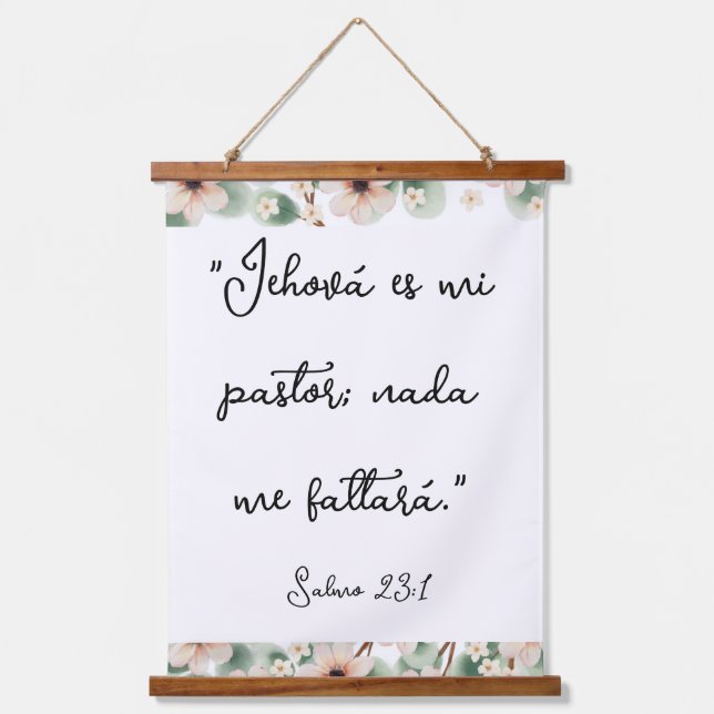 Psalm 23: 1 wandteppich mit holzrahmen (Vorderseite)