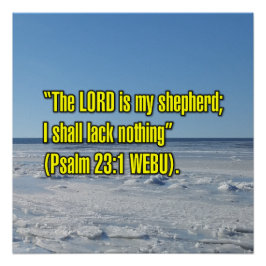 Psalm 23:1 WEBU Poster