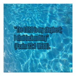 Psalm 23:1 WEBU Poster