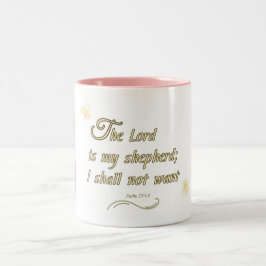 Psalm 23:1 zweifarbige tasse
