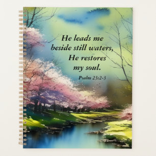 Psalm 23:2-3 Er restauriert mein Soul Bibel Verse Planer