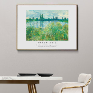 Psalm 23:2 Bibelverse-Poster Poster