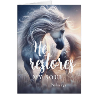Psalm 23:3 Christliche Anteilnahmekarte
