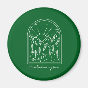 Psalm 23 3 Erfrischungen Soul Christlich Bibelvers Magnet