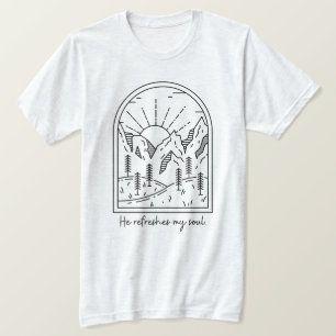 Psalm 23 3 Erfrischungen Soul Christlich Bibelvers T-Shirt