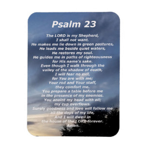 Psalm 23 (3) magnet