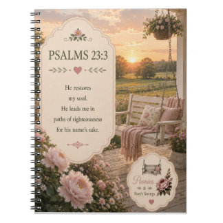 Psalm 23:3 Notizbuch Notizblock