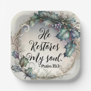 Psalm 23:3 pappteller