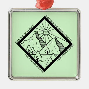 Psalm 23 4 Fear No Evil Christlich Bible Verse Ornament Aus Metall