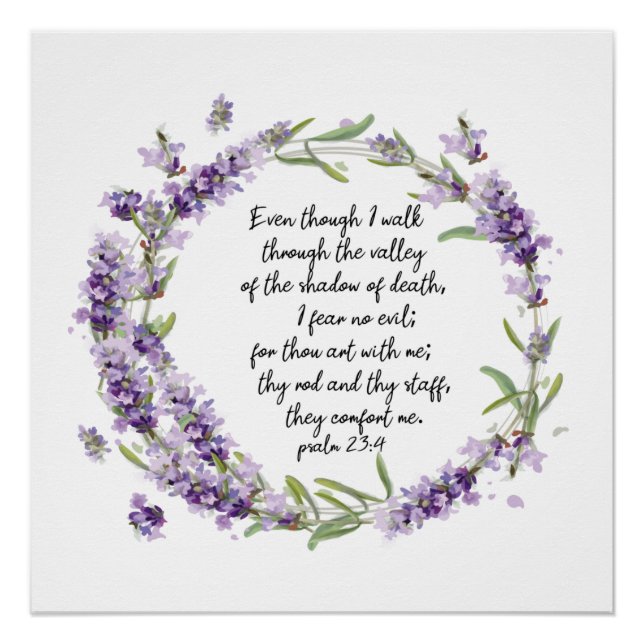 Psalm 23: 4 Poster (Vorderseite)