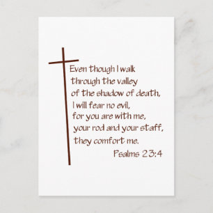 Psalm-23:4 Postkarte