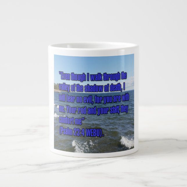 Psalm 23:4 WEBU Tasse (Vorderseite)