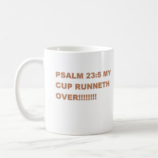 Psalm 23:5 kaffeetasse