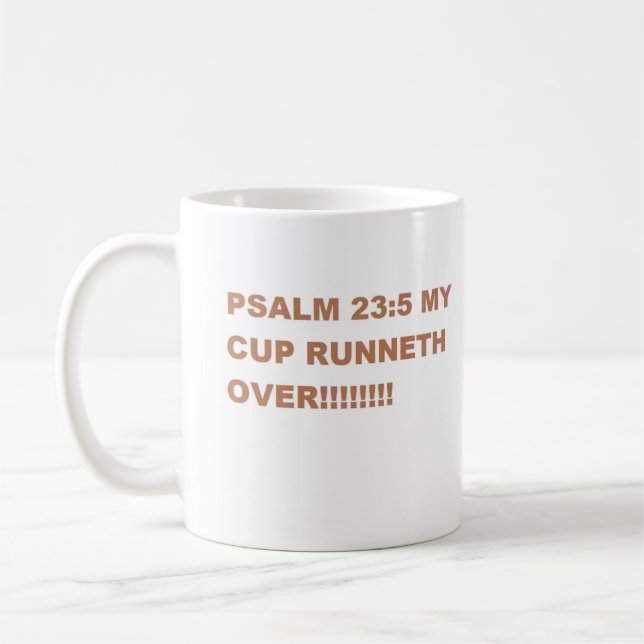 Psalm 23:5 kaffeetasse (Links)