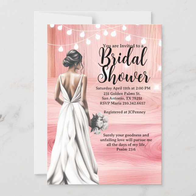 Psalm 23:6 Bridal Shower Invitation  Magneteinladung (Vorderseite)