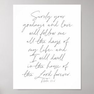 Psalm 23:6 Skript Poster