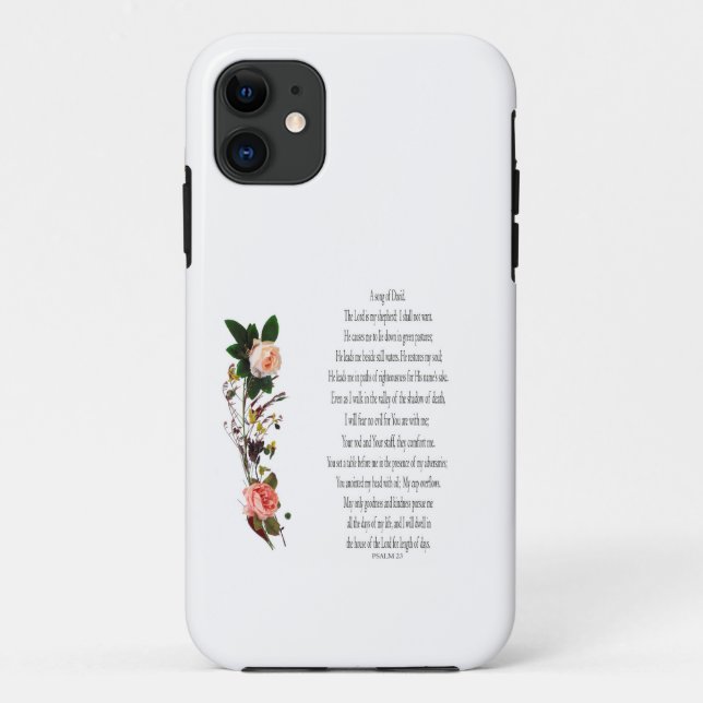 Psalm 23, A Song of David, Botanisches iPhone Gehä Case-Mate iPhone Hülle (Rückseite)