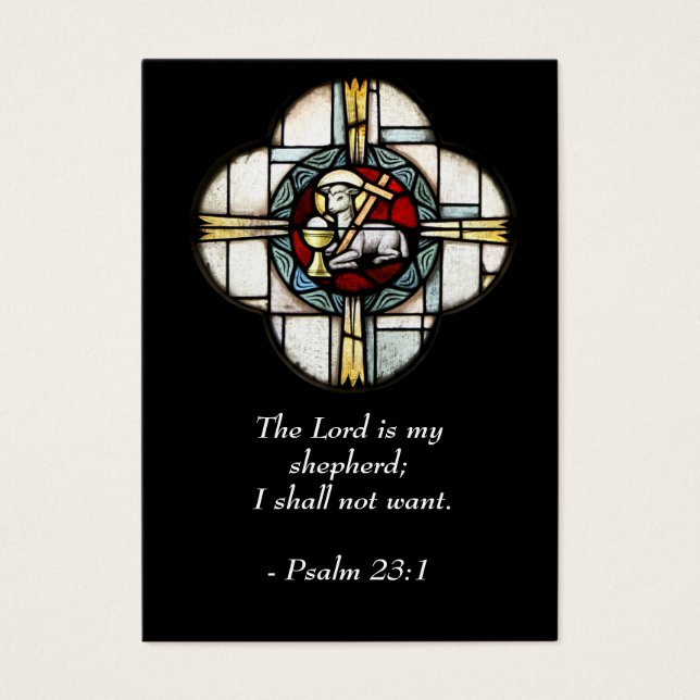 Psalm 23 - Anführungszeichen - digitale Brieftasch (Vorderseite)