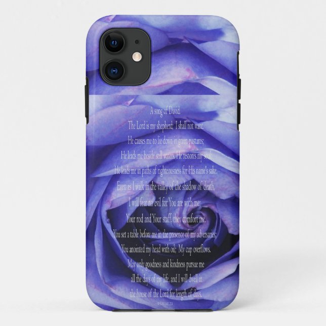 Psalm 23 Art - Der Herr ist mein Schäferhund Case-Mate iPhone Hülle (Rückseite)