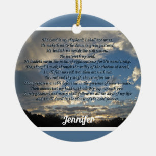 Psalm 23 Beautiful Bible Verse Christlich Keramik Ornament