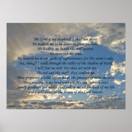 Psalm 23 Beautiful Bible Verse Christlich Poster