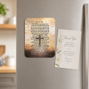 Psalm 23 beleuchtetes Kreuz Magnet